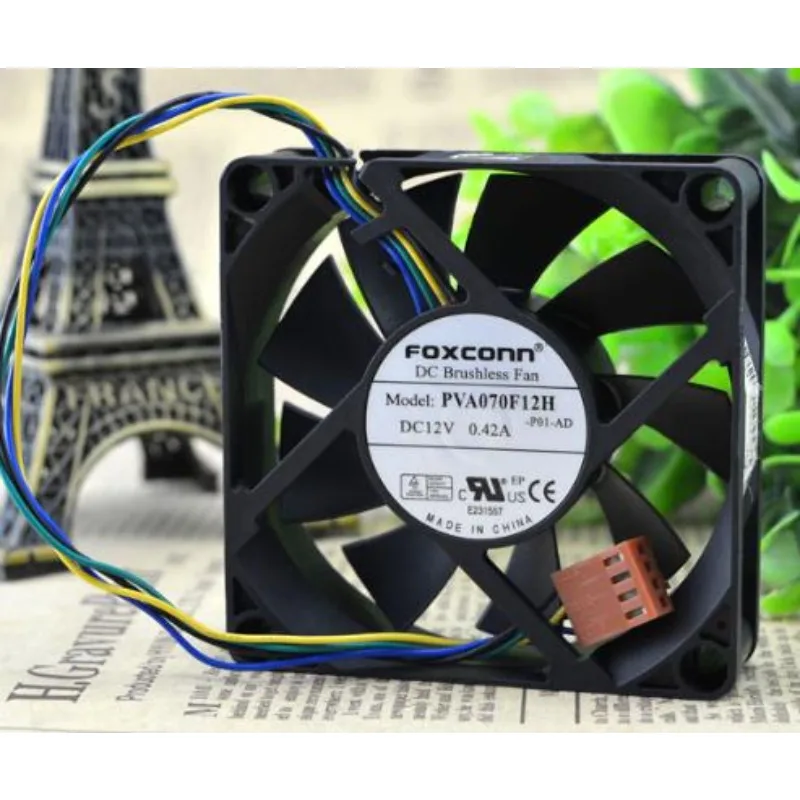 Новый вентилятор ЦП для FOXCONN PVA070F12H 12 В 7020 а 7 см 4-проводной вентилятор охлаждения ШИМ 70*70*20 мм