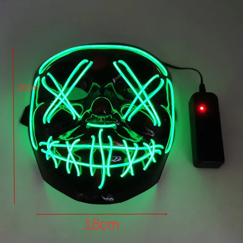 Анонимная маска для хакеров из фильма V-значит вендетта со светодиодный