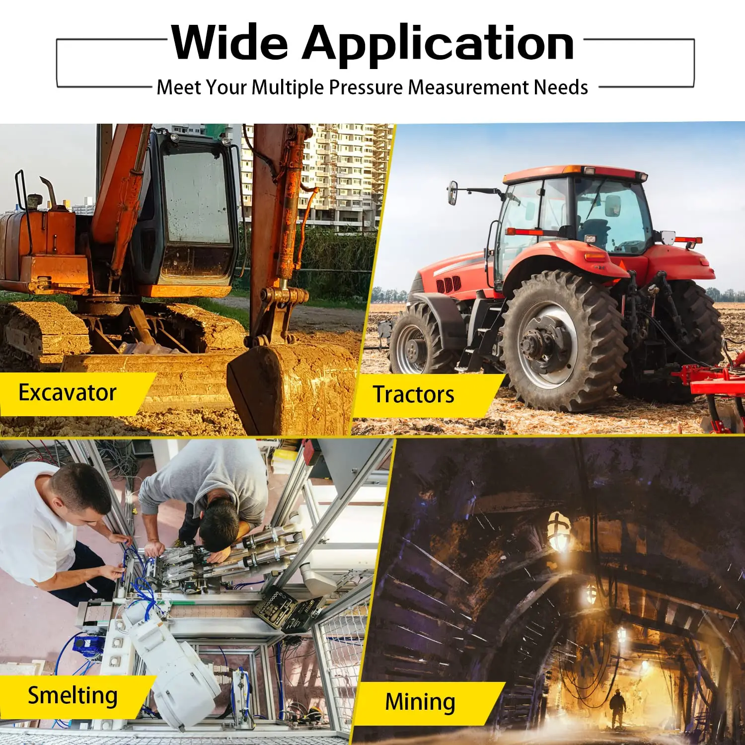 Цифровой гидравлический манометр 70P соответствует стандарту 2 шт. 70 МПа/16 МПа 22