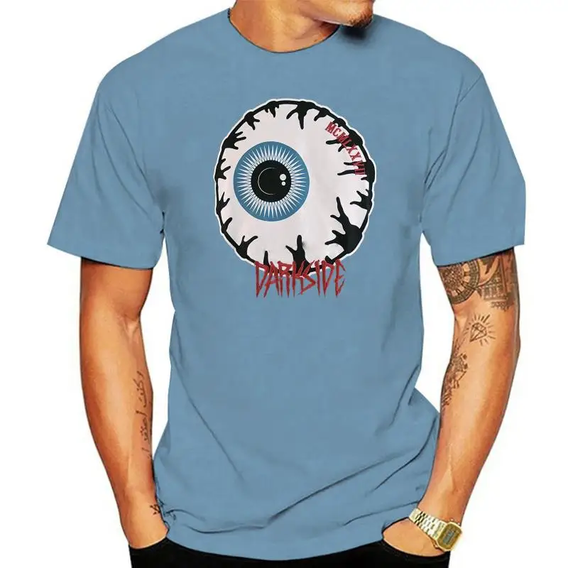 

Мужская футболка с вышитым логотипом, с принтом глазного яблока