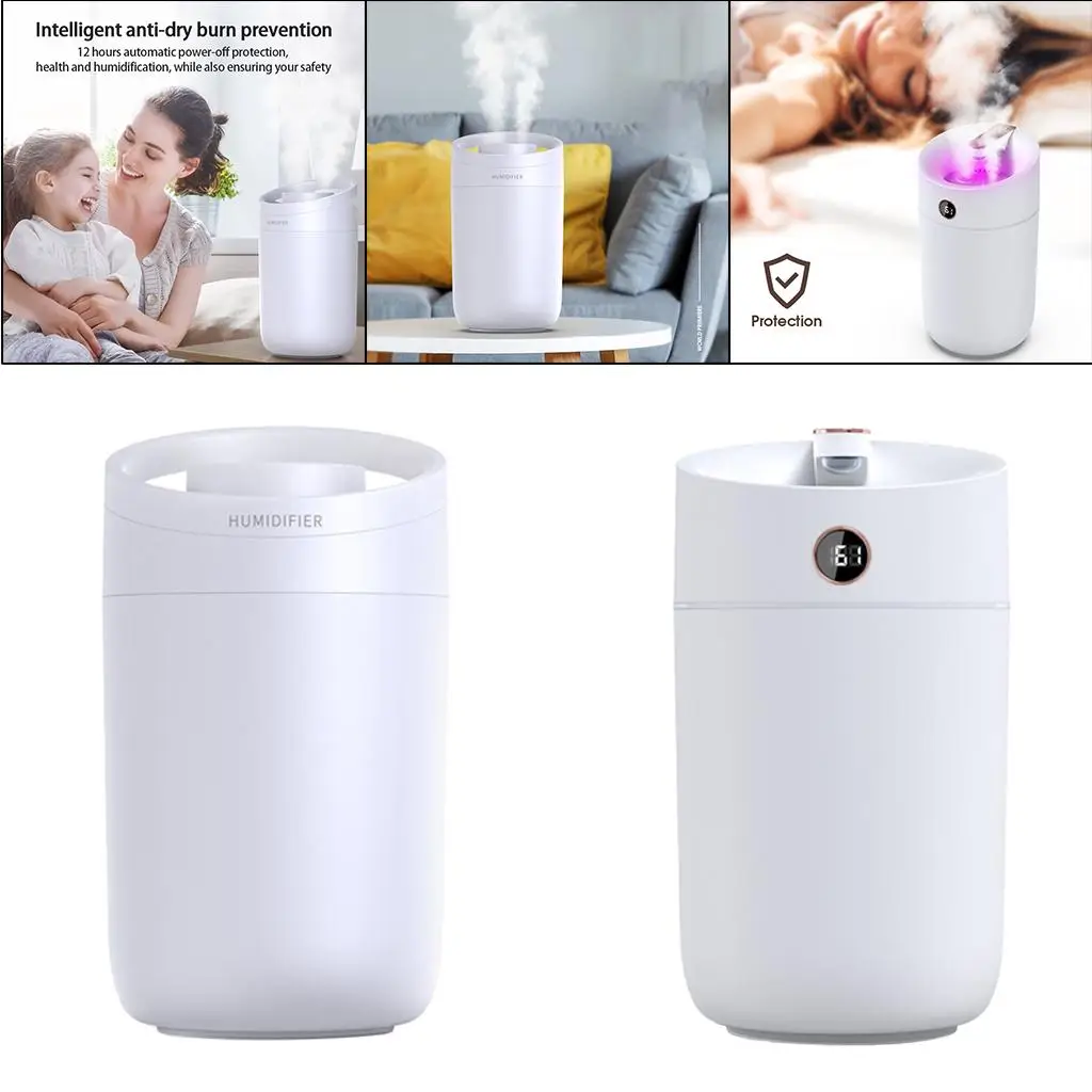 

USB Air Humidifier Essential Oil Diffuser for , 3L Water Tank