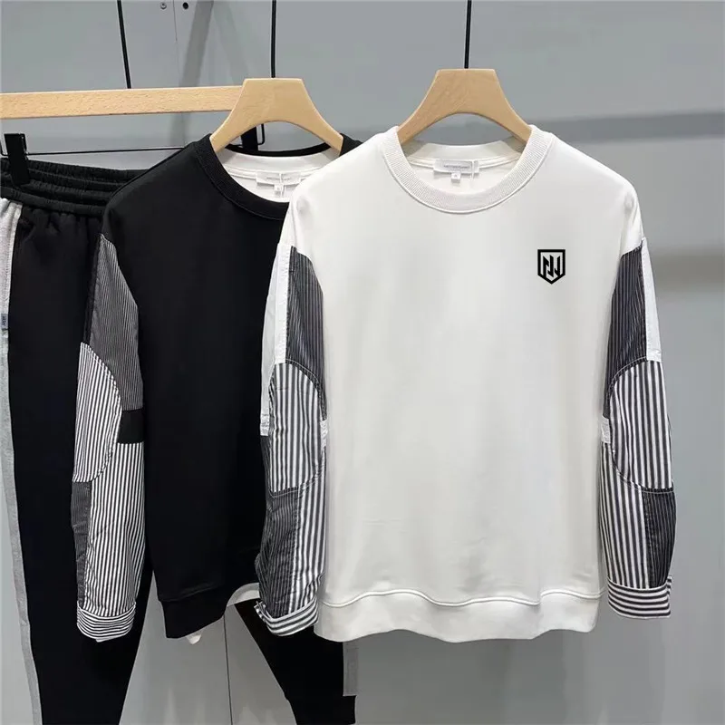 Men Golf Top 2022 Autumn Long Sleeve Crewneck Sweater Men Golf Wear Men Golf Wear Windbreaker Hoodie Outdoor Golf Clothes Men