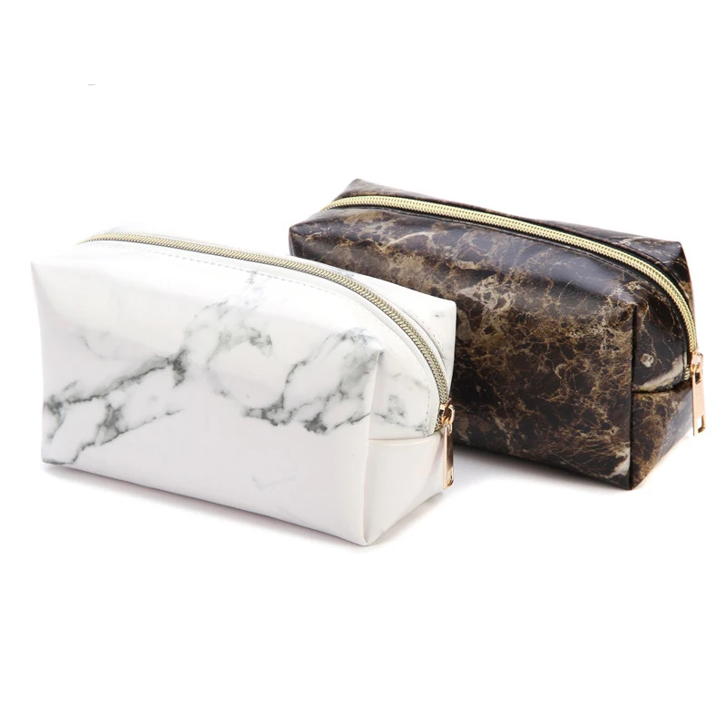 

Women Cosmetic Makeup Bag Zipper Leather Makeup Brushes Pouch Case Organizer Storage Toiletry Beauty Wash Hand Travling Bags