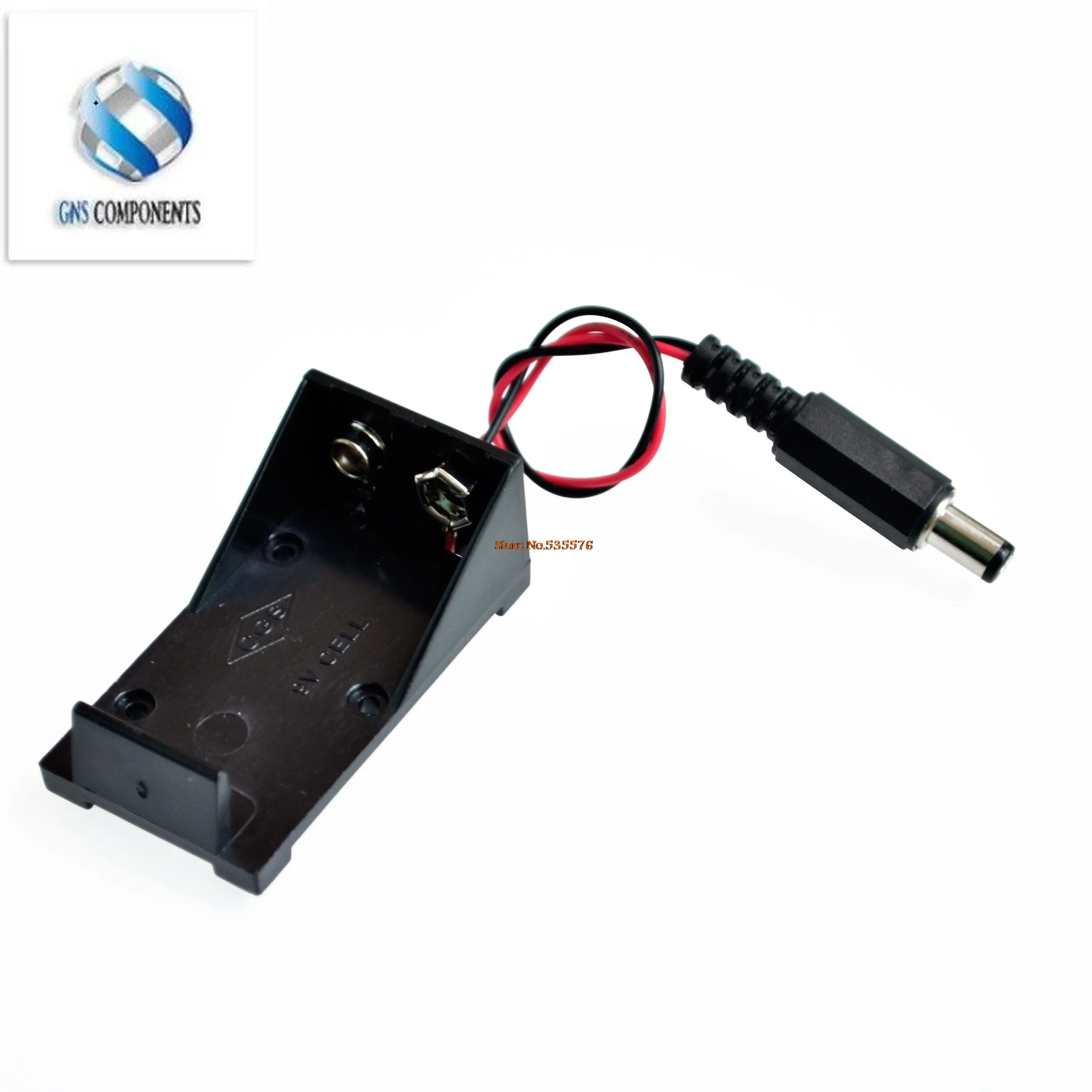 

5.5*2.1 mm 9V Battery Holder Box DC Plug Socket Battery Holder For