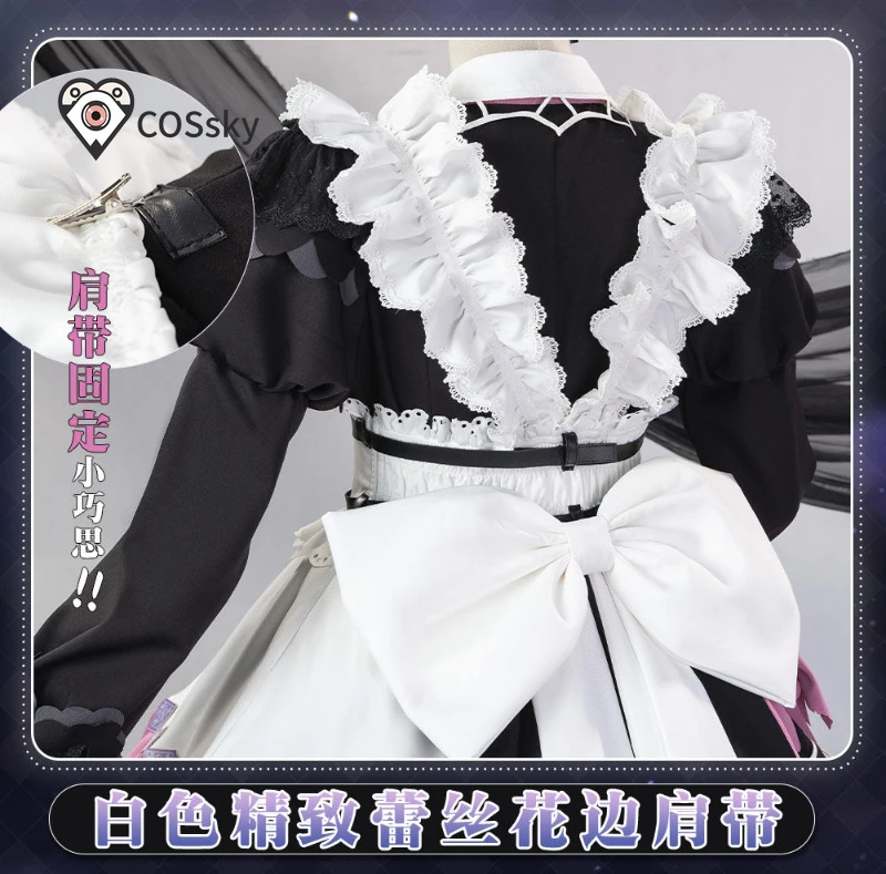Фото Аниме BanG Dream! Костюм для косплея Nyubara Reona RAS, платье горничной для девочек на Хэллоуин и Рождество, высококачественная новая униформа в стиле Лолита №1