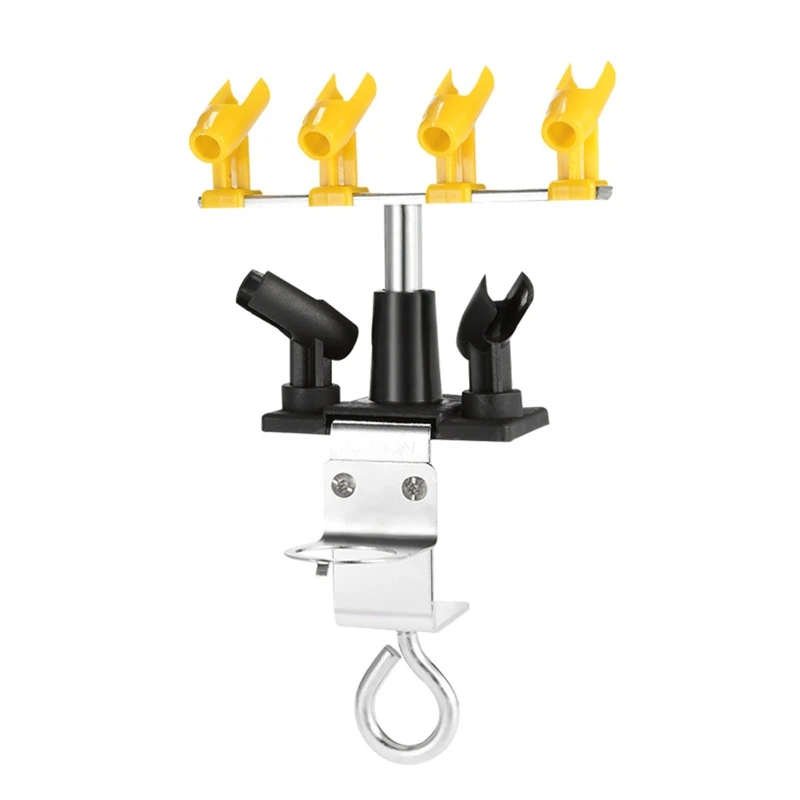 

6 Stand Clamp-on Airbrush Holder 360° Rotate Airbrush Stand Table-mount Airbrushes Holder Station Paint Spray Gun Holder