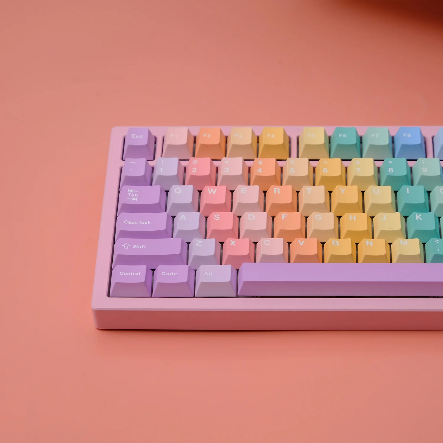 Градиентные жевательные колпачки для клавиш 150 PBT Cherry Profile ISO Color Gummy милые DIY