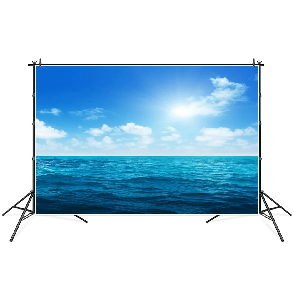 

Ocean Surface Dark Blue Seawater Birthday Party Decoration Photography Backdrops Children Summer Sea Level Wallpaper Backgrounds