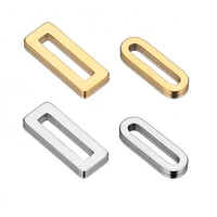 20pcs rectangle stainless steel charms necklace bracelet pendants earring findings for diy jewelry making bulk wholesale