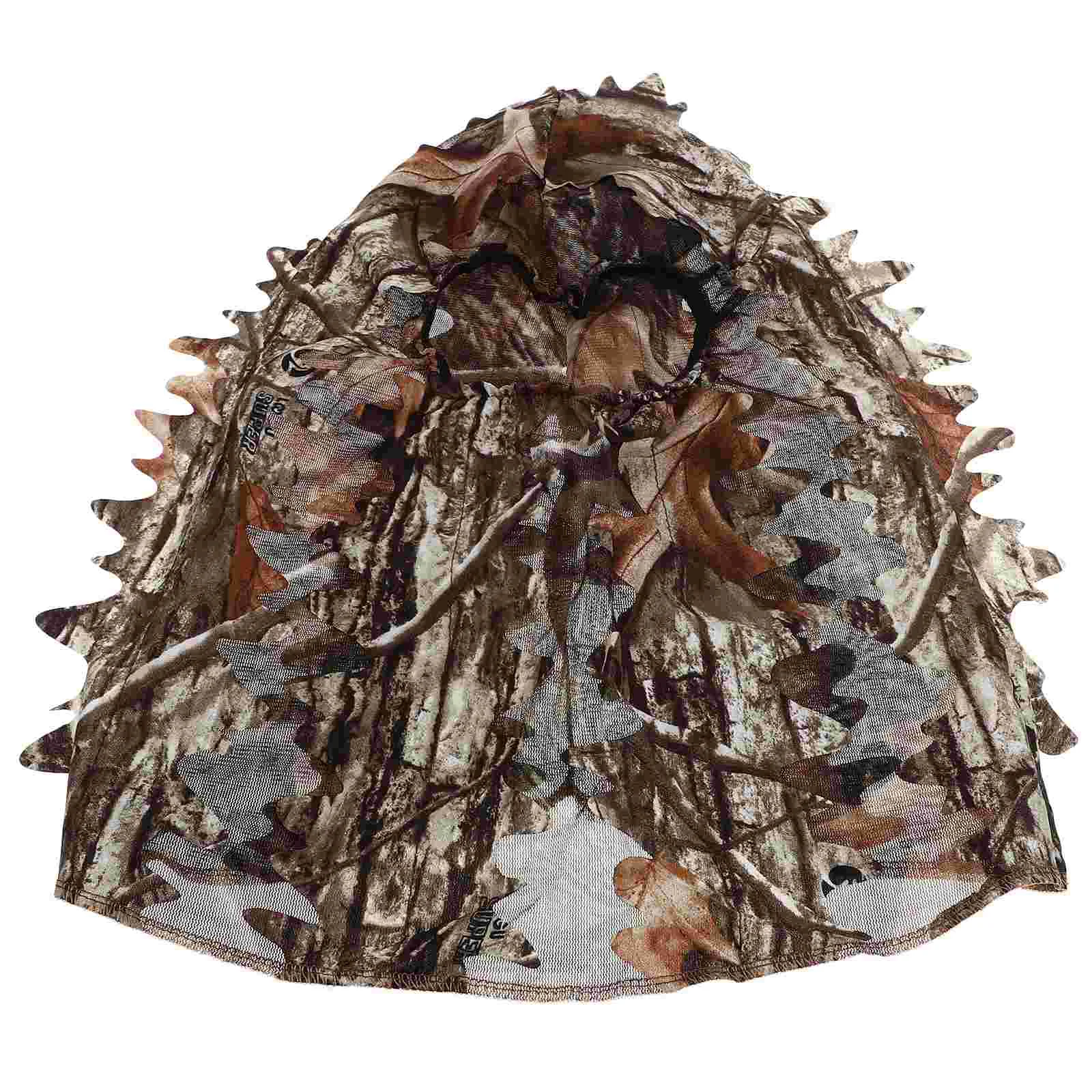 Камуфляжная тонкая секция дышащие листья 3D камуфляжная маска для лица охотничьи