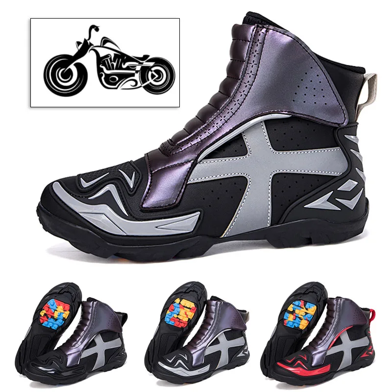 Новинка 2023 мотоциклетная обувь мужская качественная гоночная женская для