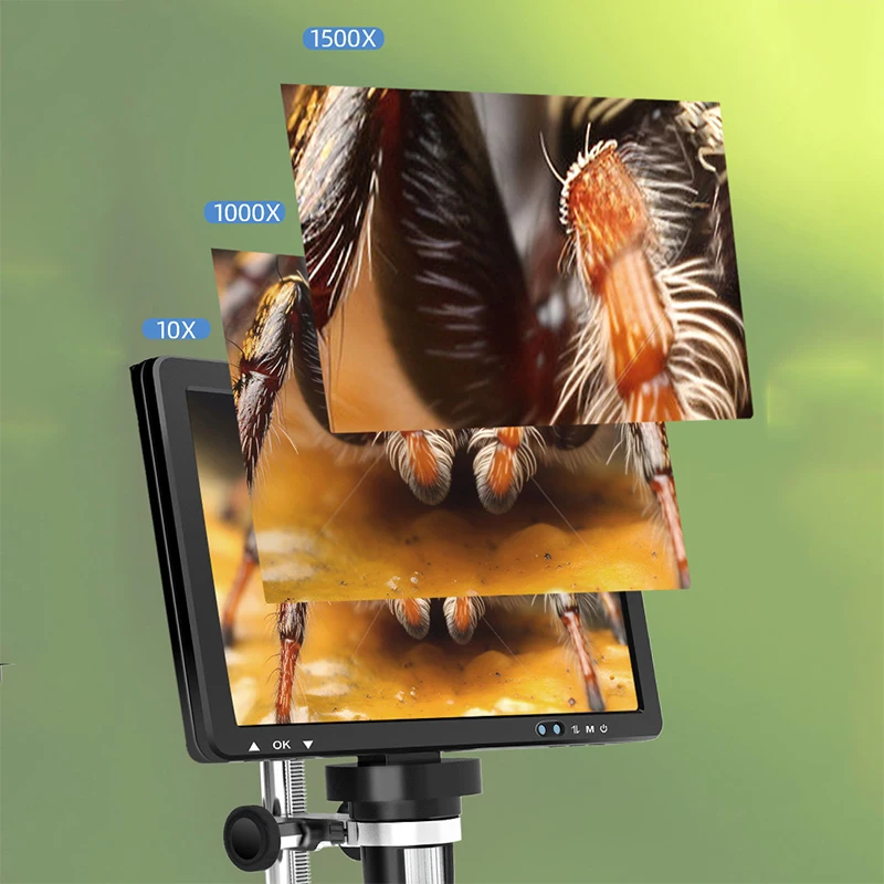 Цифровой микроскоп с HD-экраном промышленный новый 10 1-дюймовый электронный для