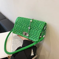 2022 hot selling new trendy soft texture shoulder fashion solid color large capacity summer all match crossbody womens bag