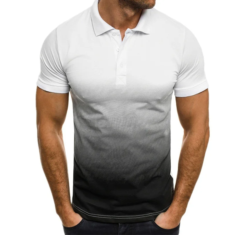 

Men Polo Men Shirt Short Sleeve Polo Shirt Contrast Color Polo New Clothing Summer Streetwear Casual Fashion Men tops 2022