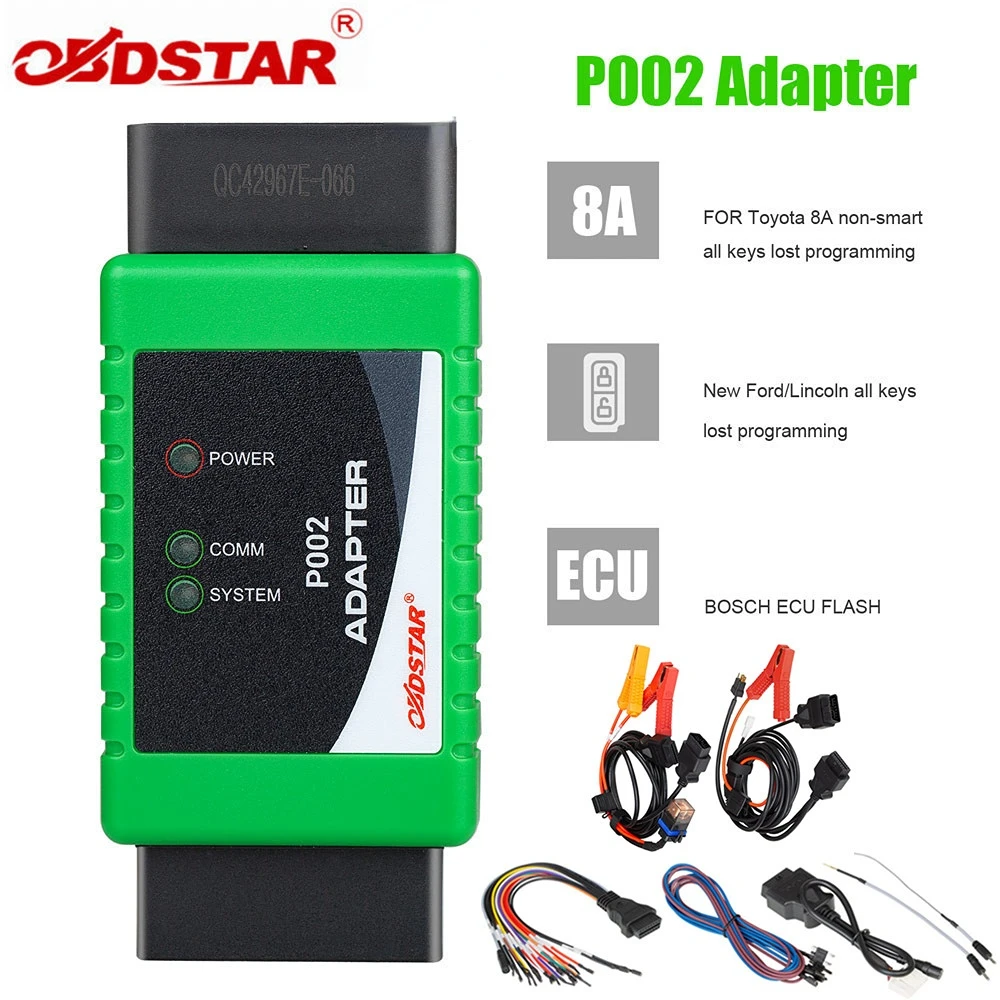 

Адаптер OBDSTAR P002, полный комплект для TOYOTA 8A, не умный ключ для Ford, все ключи потерянные, работа с X300 DP PLUS