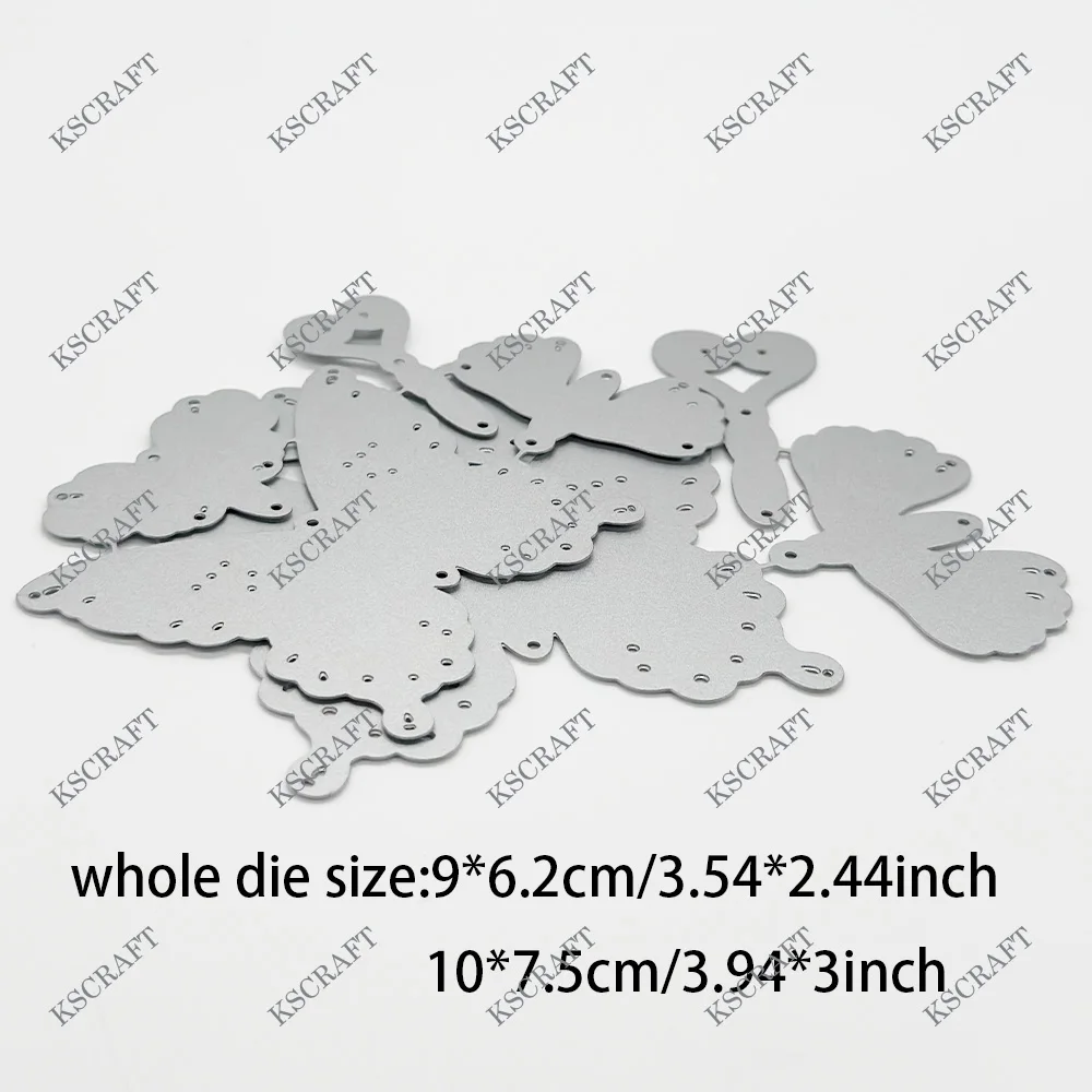 KSCRAFT многослойные трафареты для резки бабочек DIY Скрапбукинг декоративное