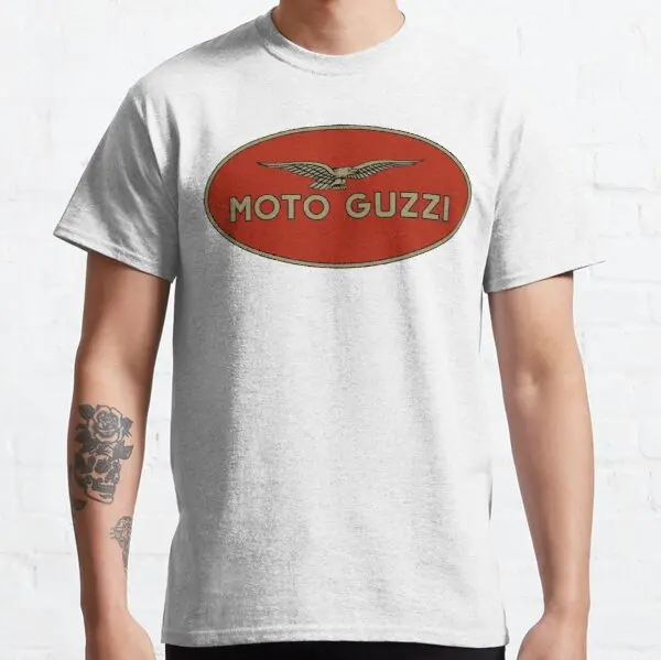 

Moto Guzzi Retro Logo t shirt for Jawa Husaberg Suzuki Bakker Benelli HONDA Bimota