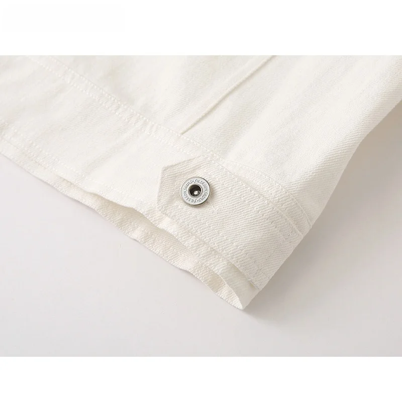 La Chapelle осеннее новое джинсовое пальто с принтом в стиле ретро женская хлопковая