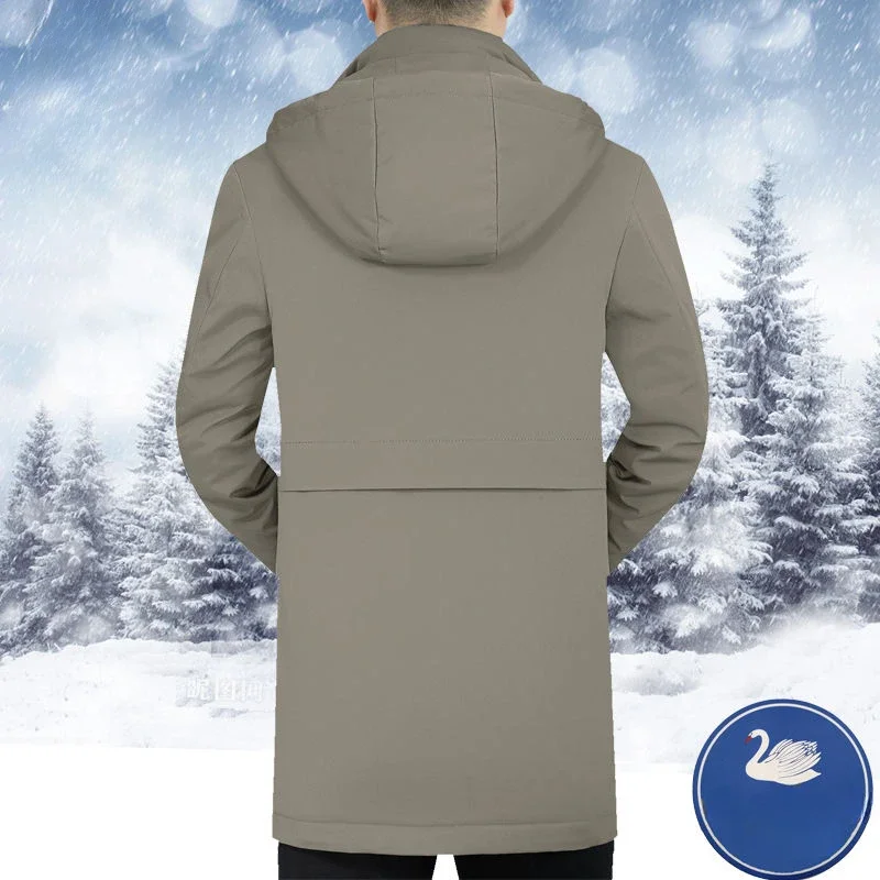 Зимнее пальто средней длины свободные парки со съемной внутренней подкладкой