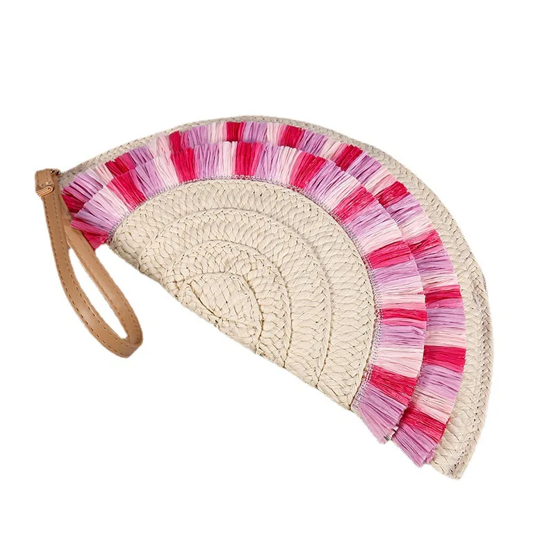 Новинка вязаный ручной пучок для женщин Lafite Grass пельмени девушек пляжный конверт