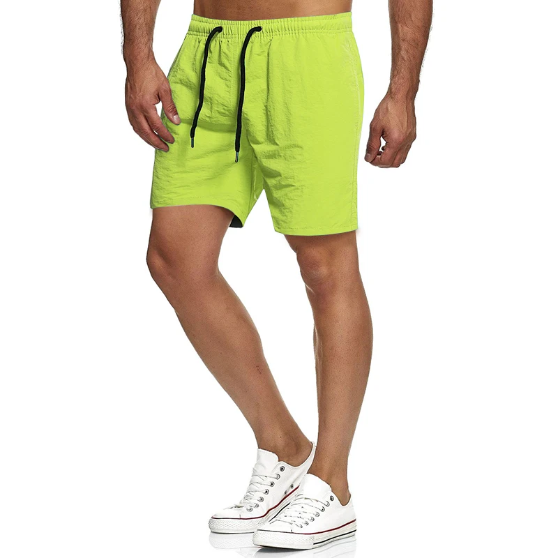 Мужские летние трендовые шорты для бега Лоскутные шорты для бега спортивных тренировок быстросохнущие спортивные шорты для тренажерного зала