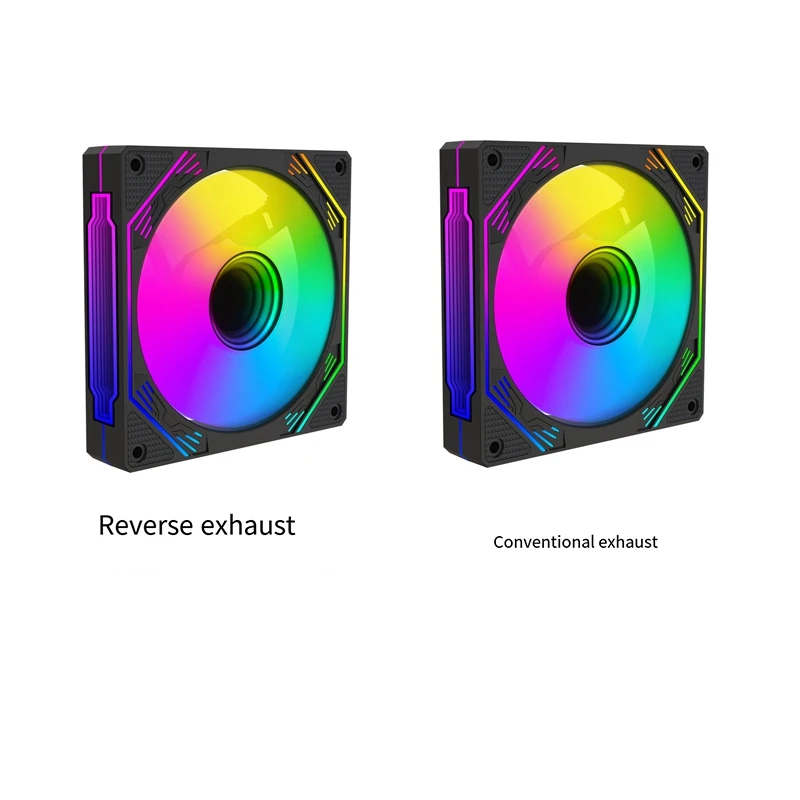 Игровой шкаф RGB вентилятор шасси 120 мм 3D бесконечное зеркало бесшумный вперед