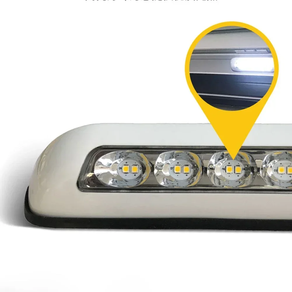 

12V RV Светодиодный тент для крыльца 6000K Белый Супер яркий светодиодный светильник для автодома Внешняя светодиодная лампа Бусины RV Наружная лампа Бар Водонепроницаемая