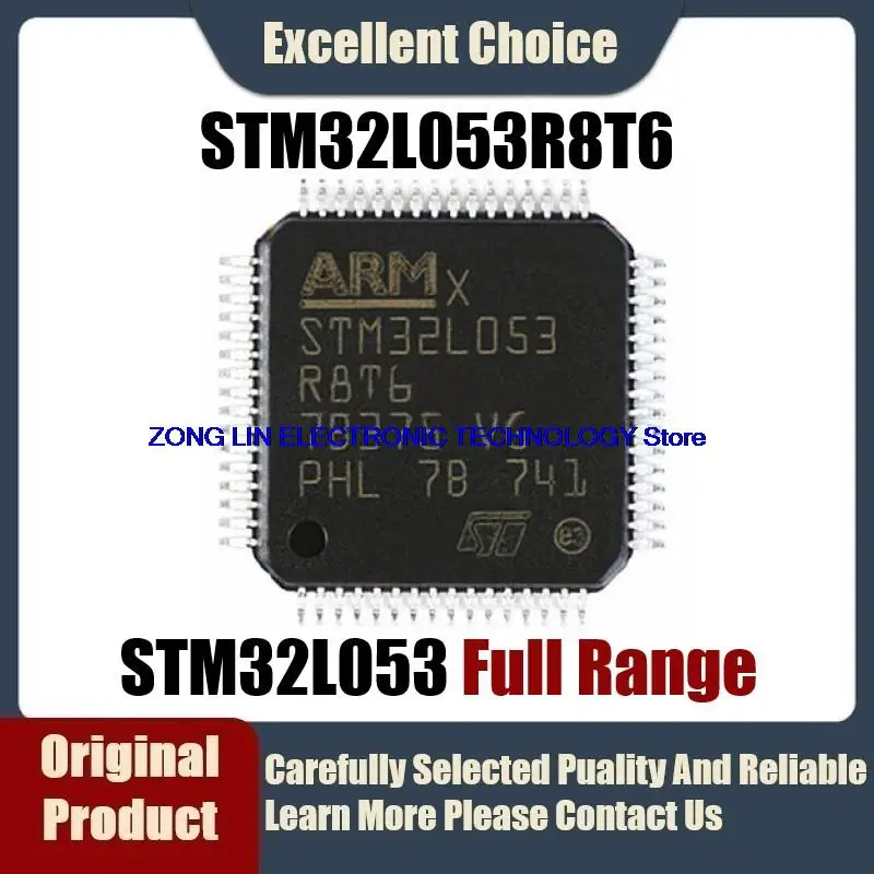 

Оригинальный подлинный микроконтроллер SMD STM32L053R8T6 STM32L053 R8T6, в упаковке 32 МГц 54 КБ, микроконтроллер MCU, 2-10 шт./лот