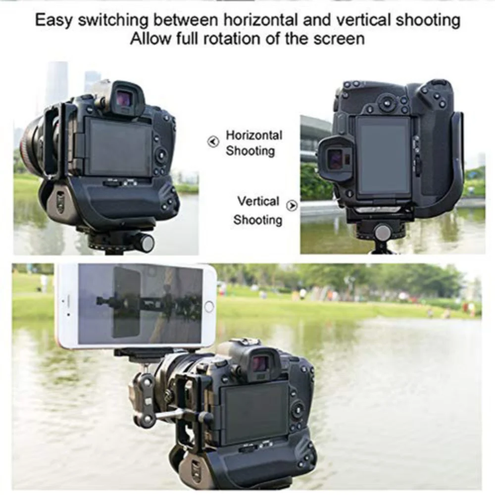 Специальный L-образный кронштейн SUNWAYFOTO для камеры Canon EOS R с аккумуляторной ручкой