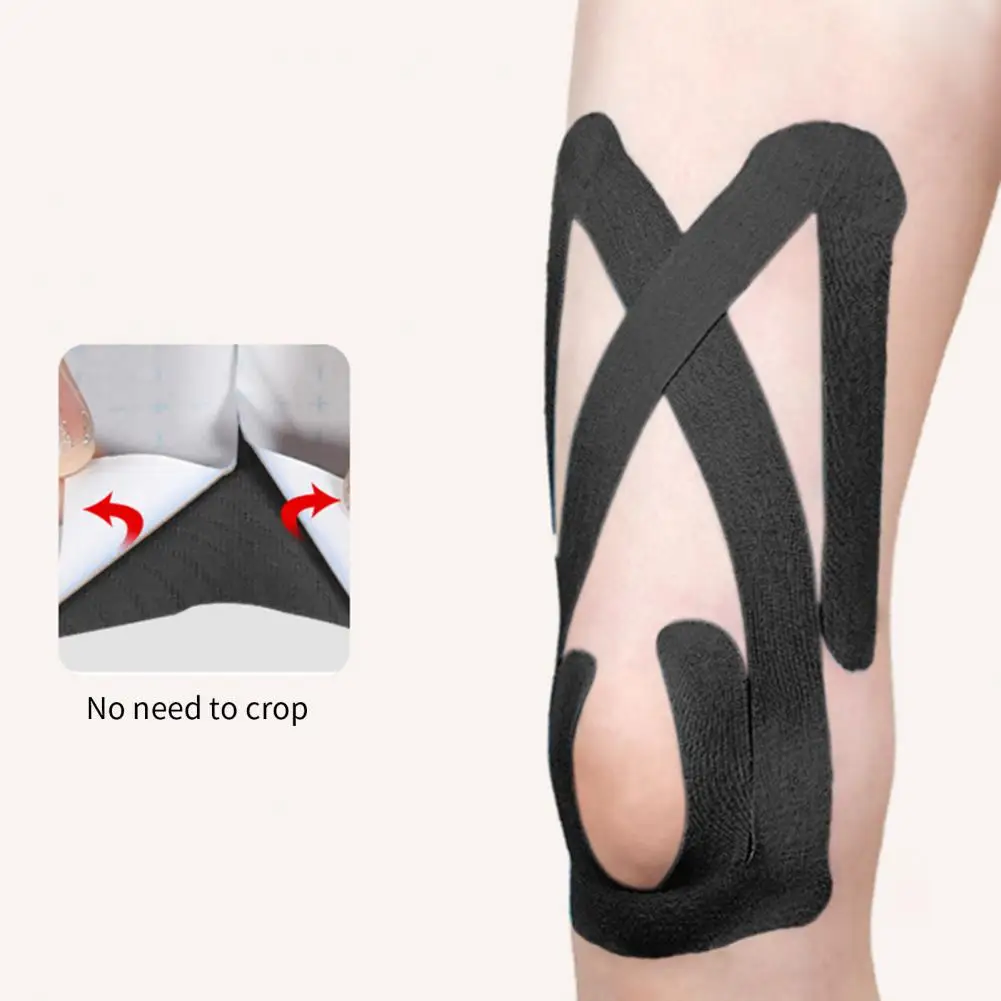 10 шт. предварительно вырезанная кинезиологическая лента для колена