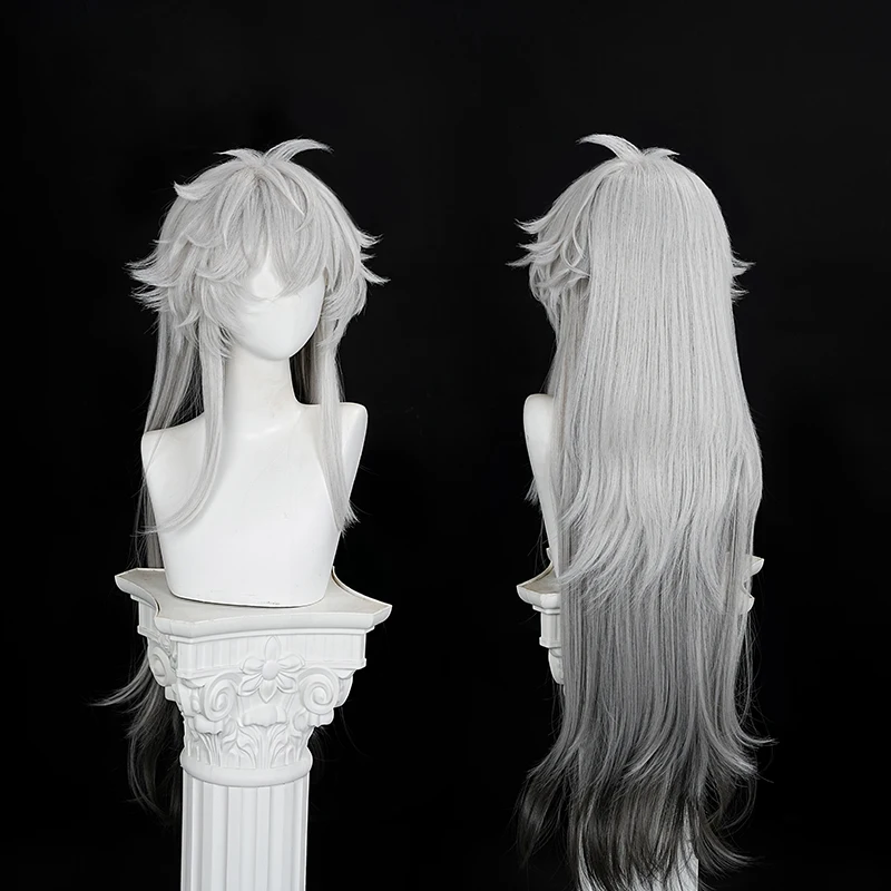 Игра Arknights Lappland The Decadenza парик для косплея волосы белый с длинными волосами