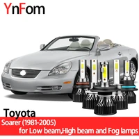 ynfom led headlights kit for toyota soarer z10 z40 1981 2005 low beamhigh beamfog lampcar accessoriescar headlight bulbs