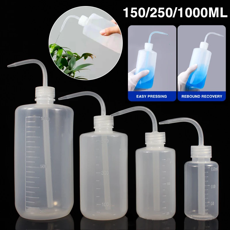 

1/2/4Pcs Squeeze Long Curved Meat Transparent Water Bottle Liquid Container Spray Flower Plant Pot Watering Tools Reusable