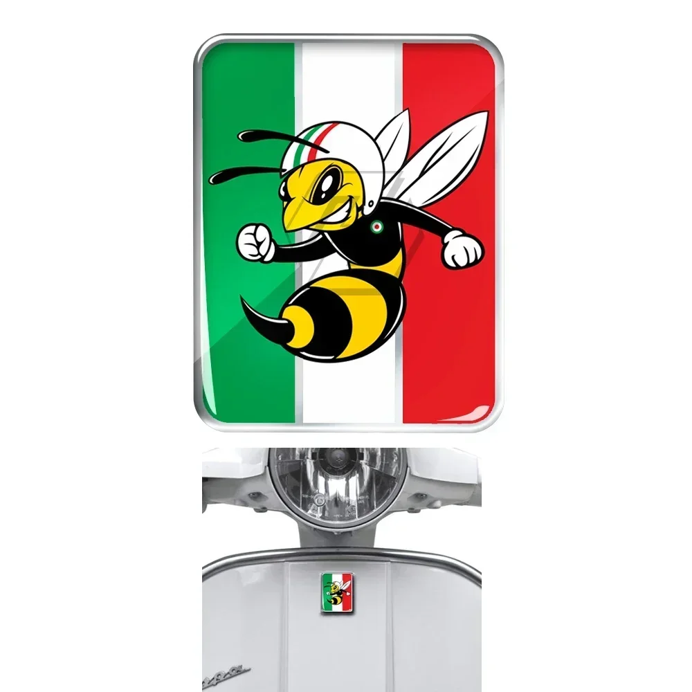 

Для Vespa логотип наклейка передний значок накладка итальянский флаг Mio Wasp 3D наклейки наклейка GTS GT ET PX