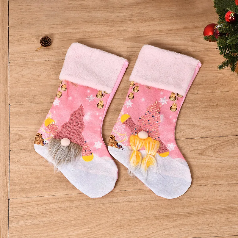 

2023 Christmas Socks Candy Bag Cartoon Socks Gift Bag Decorations Christmas Decorations for Home Christmas Gifts Gift Kids