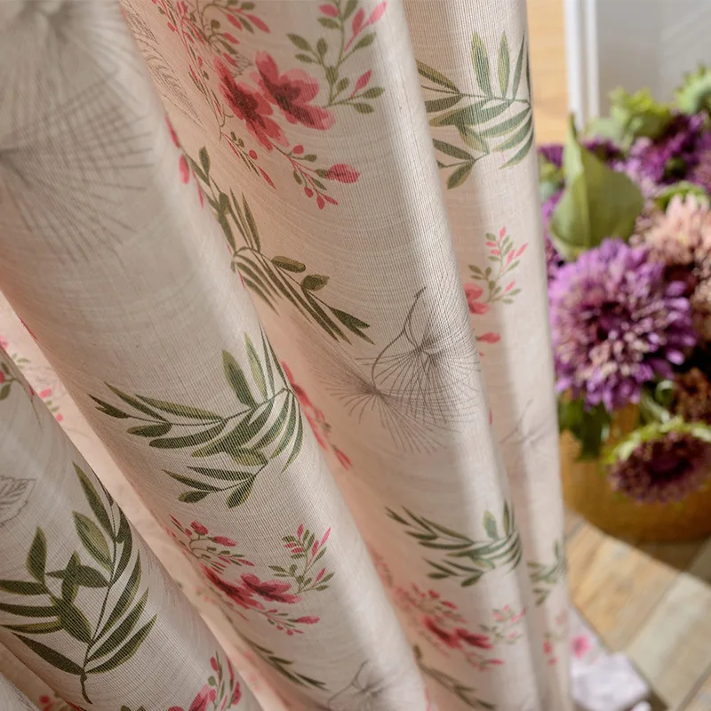 Современные занавески для гостиной столовой спальни идиллический американский