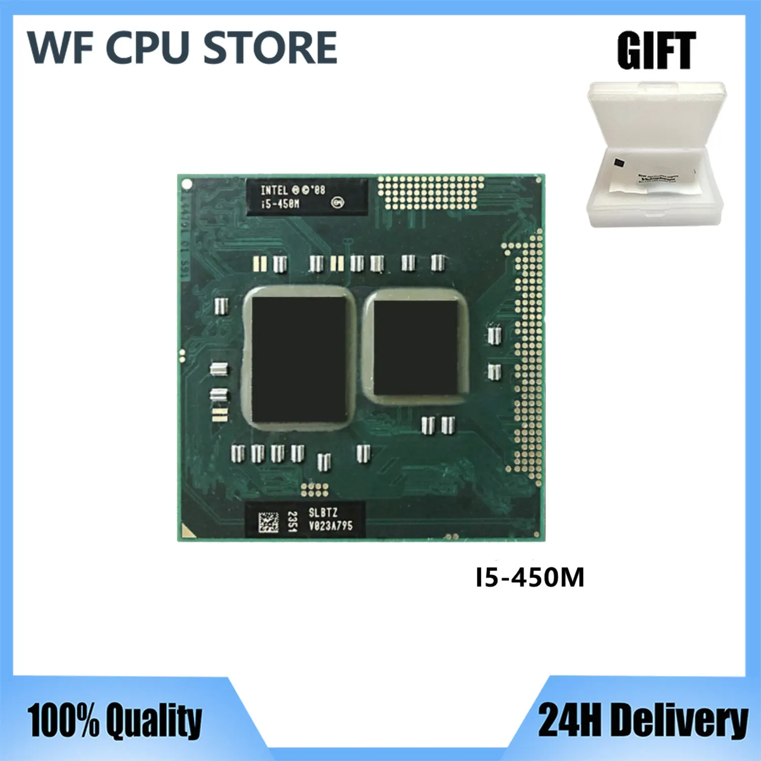 

Оригинальный двухъядерный процессор lntel Core i5 450M 2,40 ГГц, процессор для ноутбука PGA988, бесплатная доставка