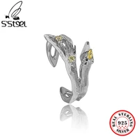 ssteel 925 silver original badger zircon rings womens punk designer personalized ring trends 2022 accessories fine jewelry