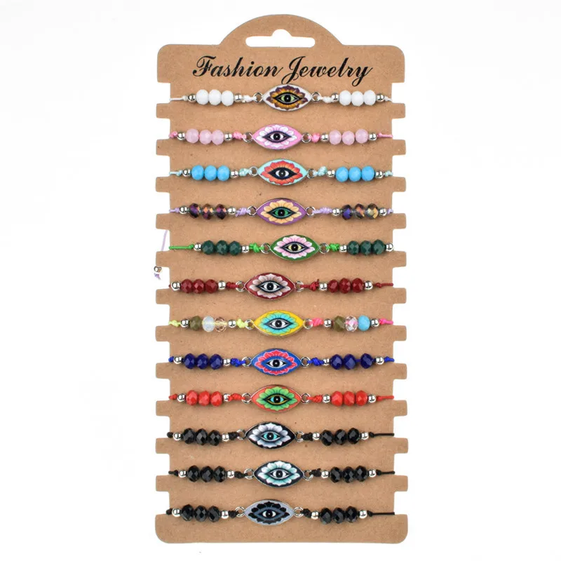 12 шт./партия плетеные браслеты в виде фламинго