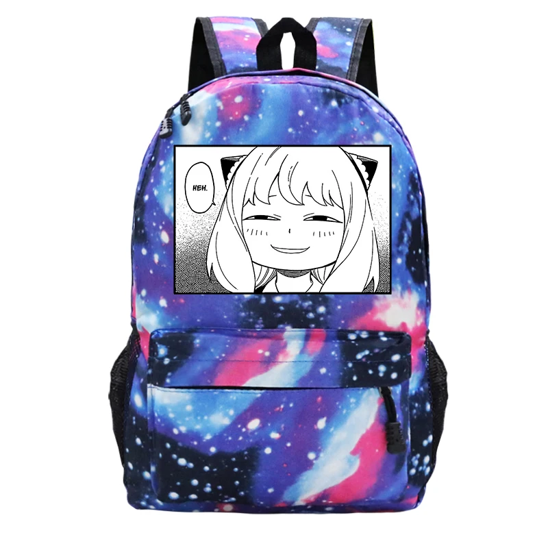 

Модный школьный ранец для подростков и девушек, Вместительная дорожная сумка с принтом из аниме подгузника X Family Anya, для мужчин и женщин