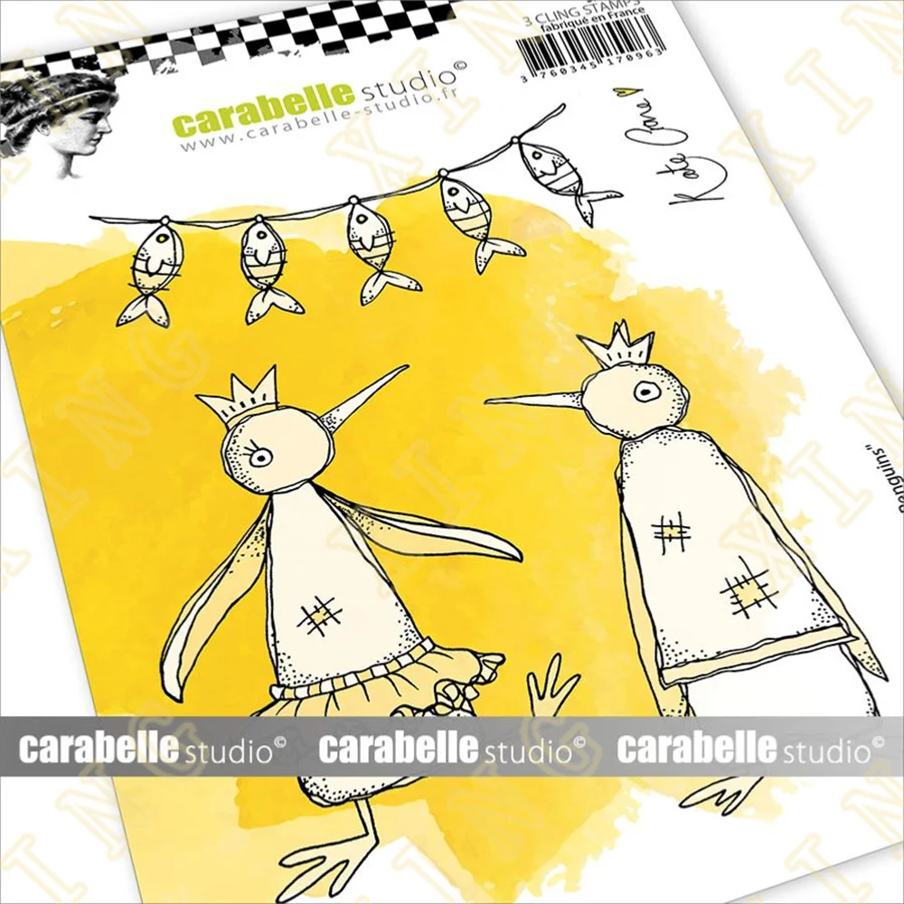 

New Playful Penguins Metal Cutting Dies Stamps Scrapbook Diary Decoration Stencil Embossing Template Diy Greeting Card Handmade