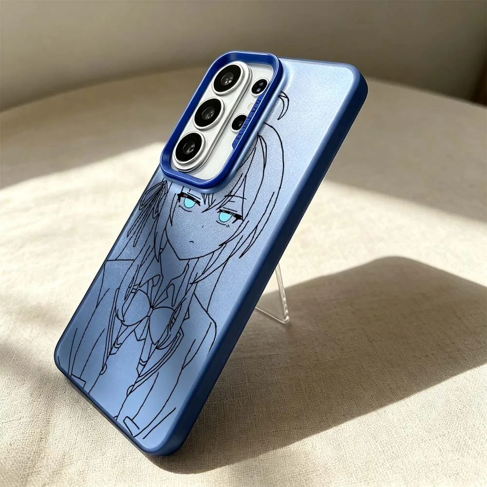 Фото Аниме-дизайн Alya для Samsung Galaxy S26 S25 S24 S23 S22 S21 S20 Plus Edge Ultra FE, цветной серебристый чехол для телефона. №2