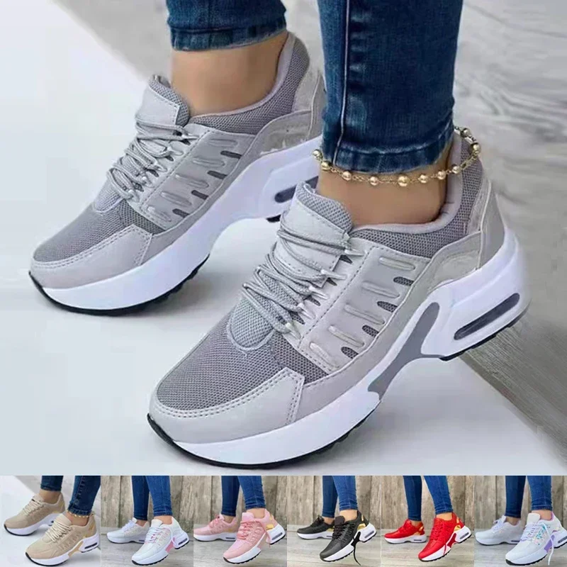 

Fashion Women Sneakers 2023 Platform Casual Shoes For Women Tennis Shoes Pluis Size Sport Shoes Running Shoes Mesh Breathable 42