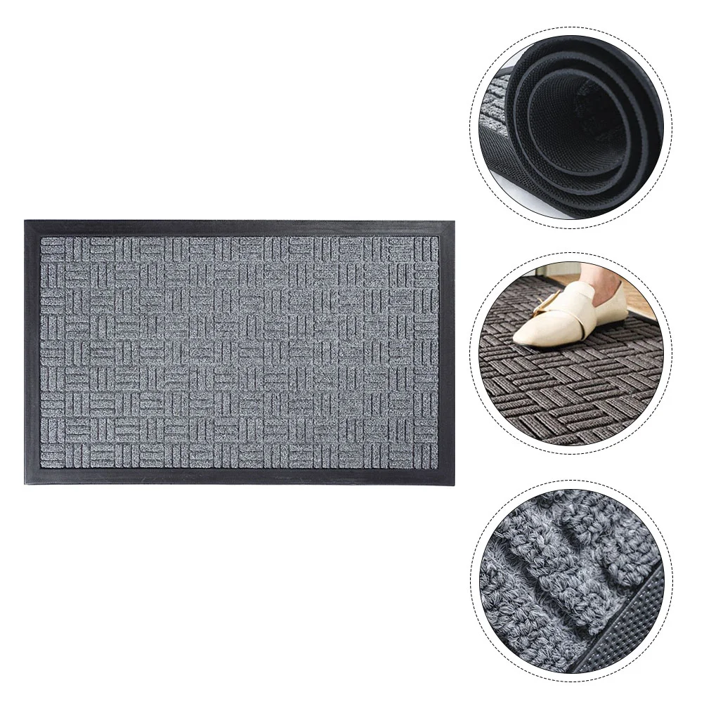

Mat Door Floor Doormat Anti Rubber Welcome Skid Outdoor Hallway Rug Cushion Indoor Nonbacking Foor Bedroomcarpet Rectangular
