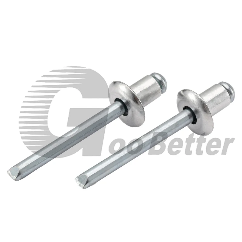 

White Zinc Dome Head Aluminum Rivets M5(5mm) M6.4(6.4mm) Blind Rivet Length 8-50mm