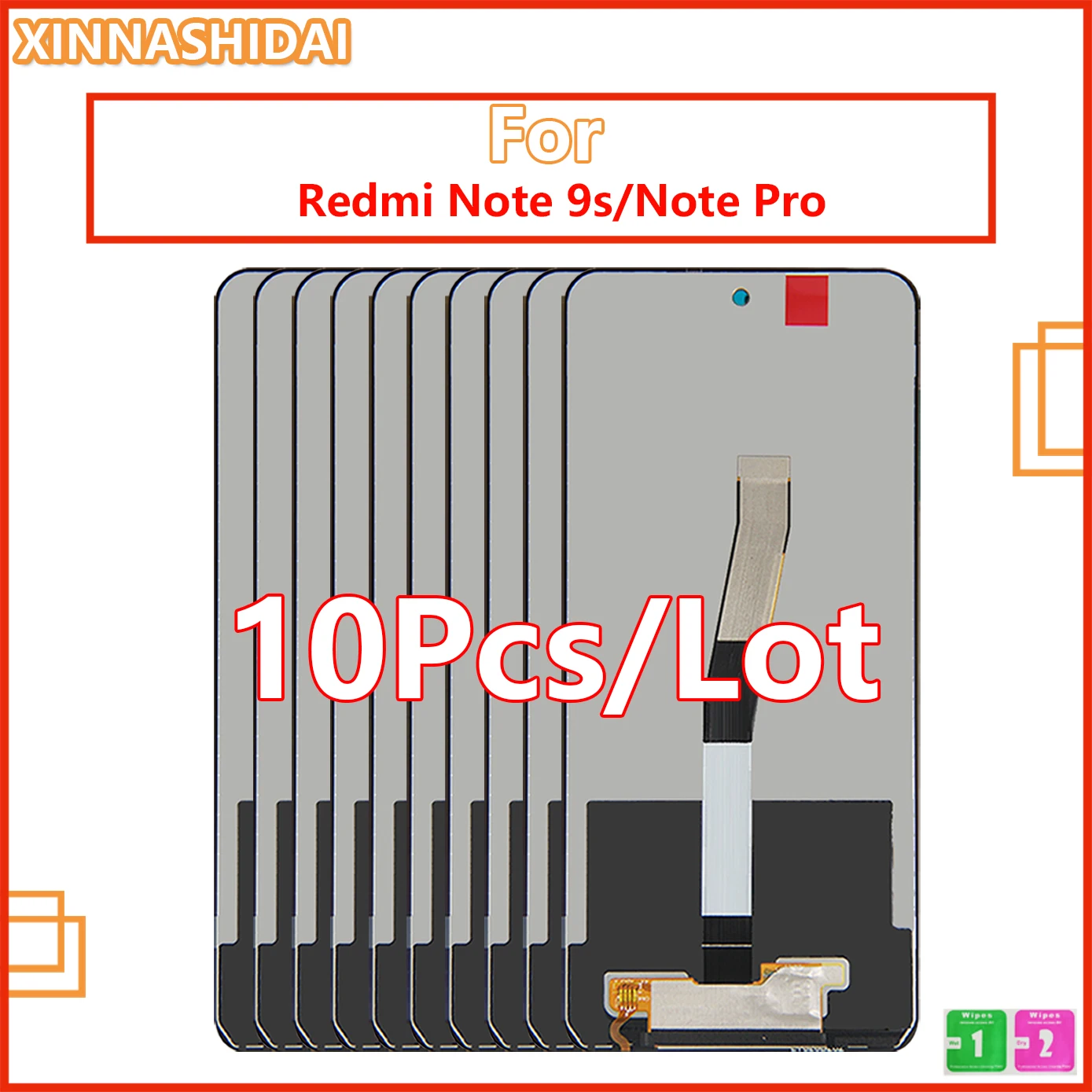 10 шт. сенсорный ЖК-экран для Xiaomi Redmi Note 9 Pro M2003J6A1G M2003J6B2G |