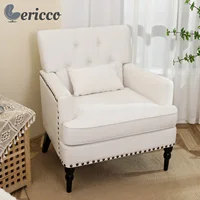 GERICCO Accent Chair for Living Room Comfy Club Chair with Pillow Lazy Sofa Button Tufted Rivet Armchair Luxury Nordic Furniture