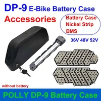 reention polly dp 9 battery case accessories 36v 48v 52v nickel strip 30a bms 91pcs 18650 cells downtube for e bike battery diy