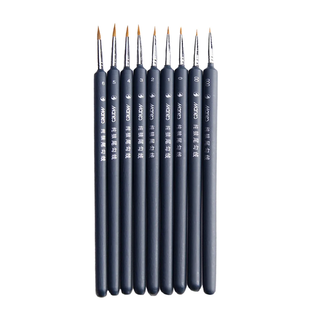 

Fine Detail Painting Brushes, 9pcs Painting Miniature Bruses, Fine Drawing Brushes for Drawing Watercolor Oil Nail Painting