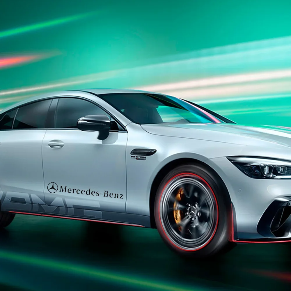 Стикеры на двери автомобиля KK декоративные аксессуары для MERCEDES BENZ AMG ML GL SL A Class W211